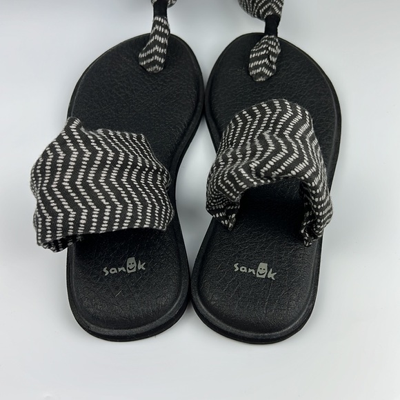 Sanuk Women's Yoga Mat Sling Flip flops Sz: 8 - Picture 5 of 9